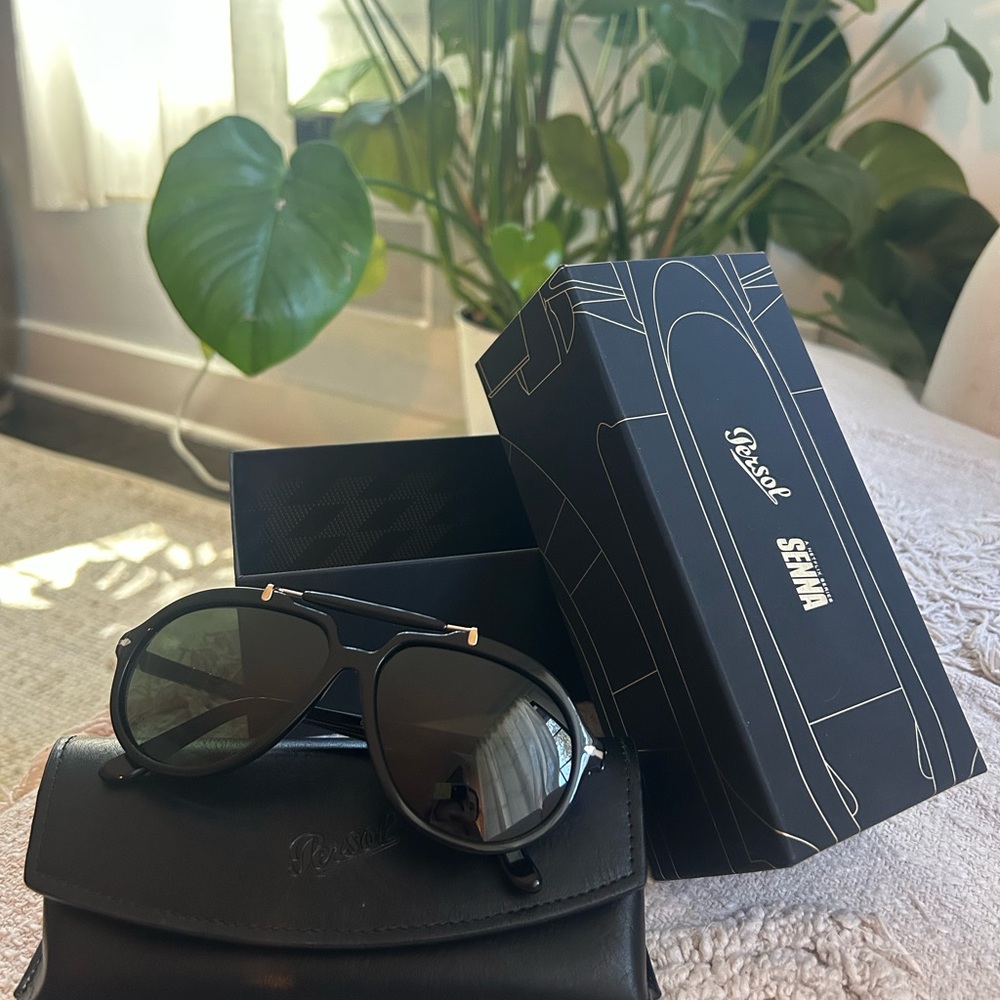 Persol Senna Series Black Sunglasses